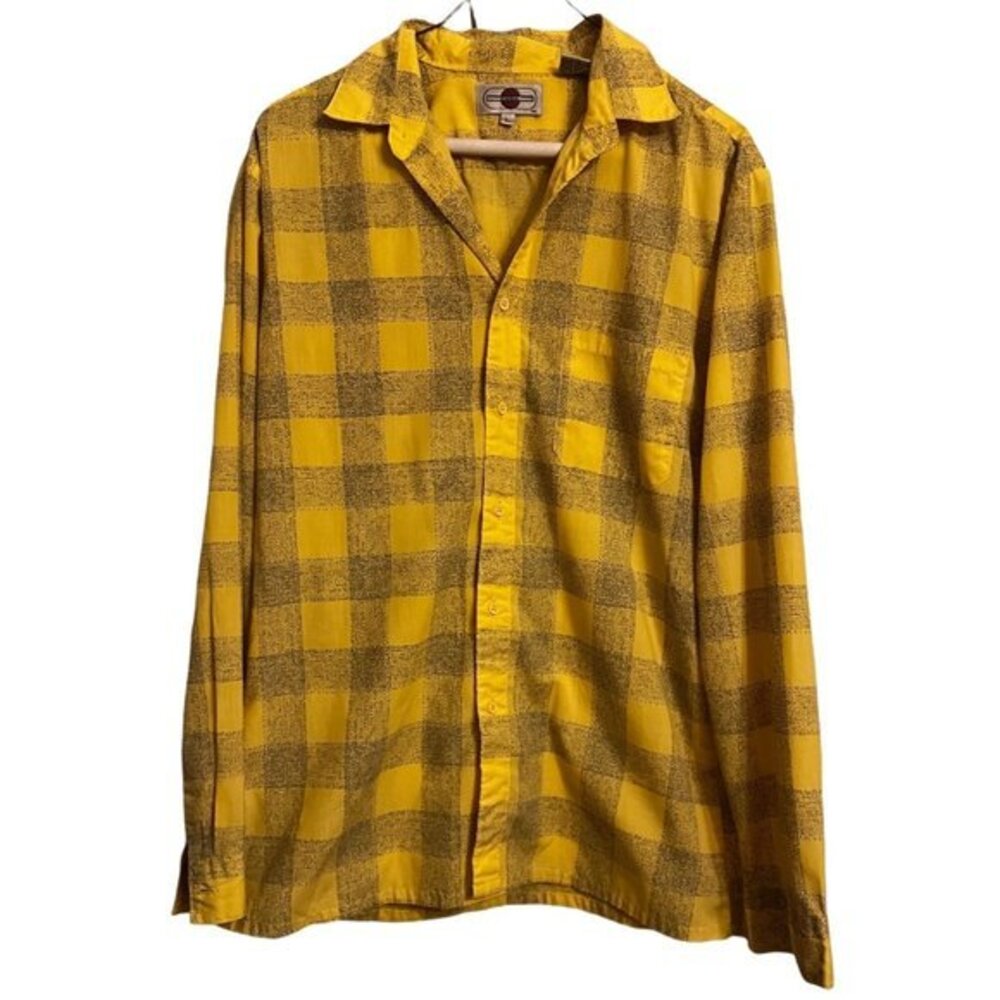 Coda vintage plaid button up shirt polyester cotton mix ladies top